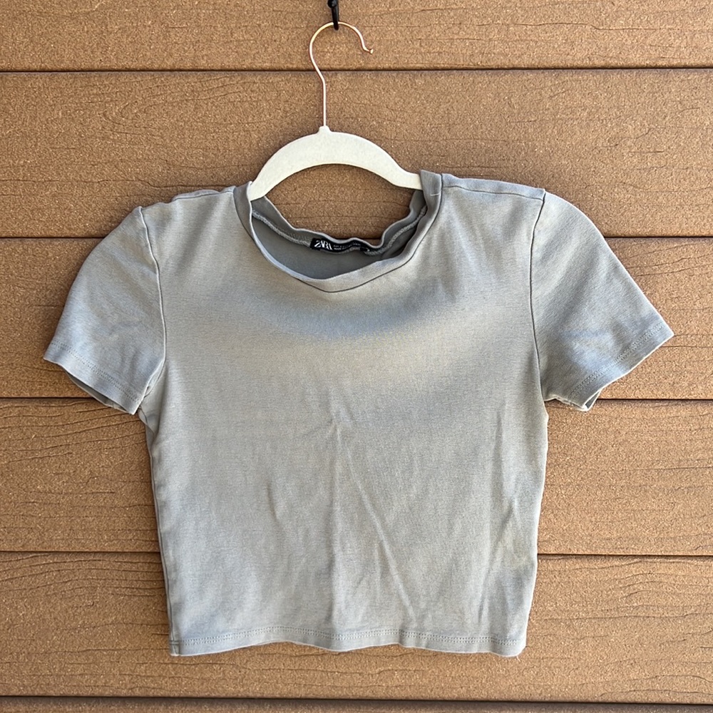 Zara Crop Tee | S